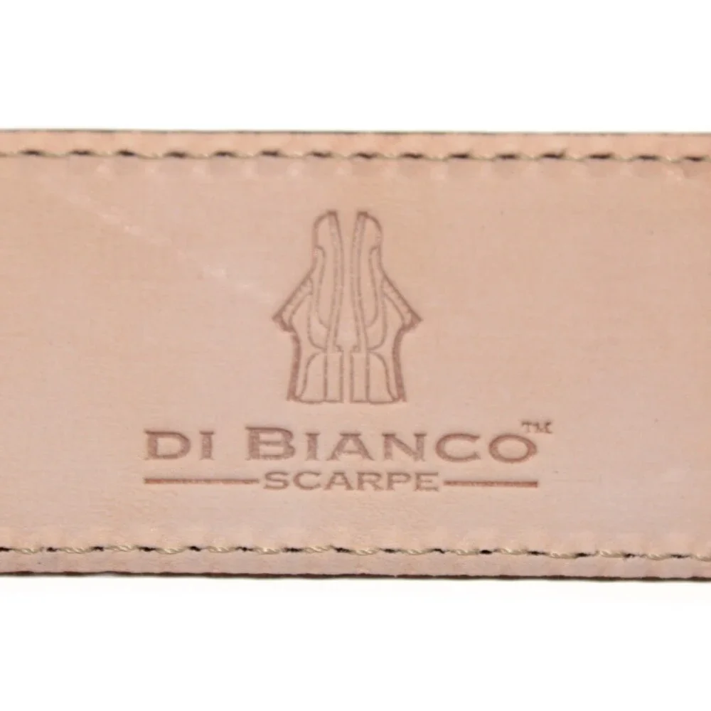 Di Bianco NWT Cut to Size Dress Belt In Solid Brown Leather One Size